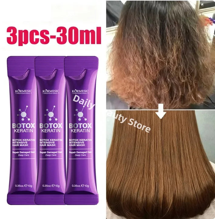 Magical Keratin Hair Mask 5 Seconds Repair Damaged Frizzy Hair Soft Smooth Shiny Nutrition Deep Moisturize Nourishing Hair Care - Shemen Beauty