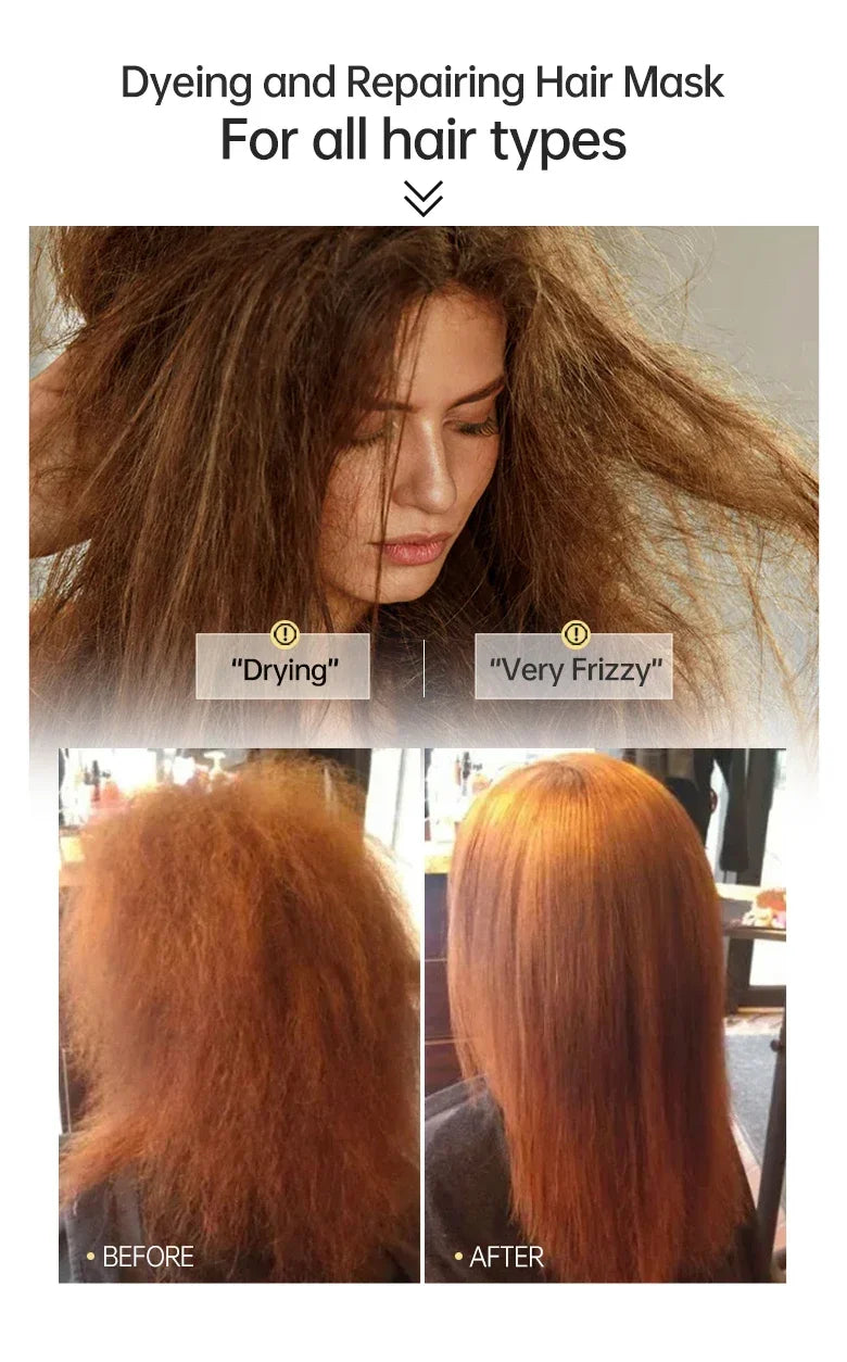 Rosemary Magic Hair Mask Keratin Straightening Repair Damaged Frizy Treatment Soft Smoothing Professional Hair Care Cream - Shemen Beauty