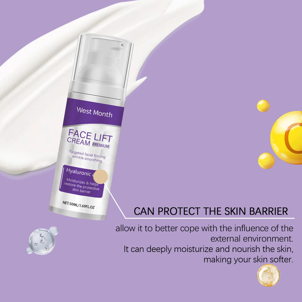 West&Month Firming Face Cream - Mild Moisturizing, Hydrating & Softening Formula - Tighten Skin & Restore Youthful Radiance