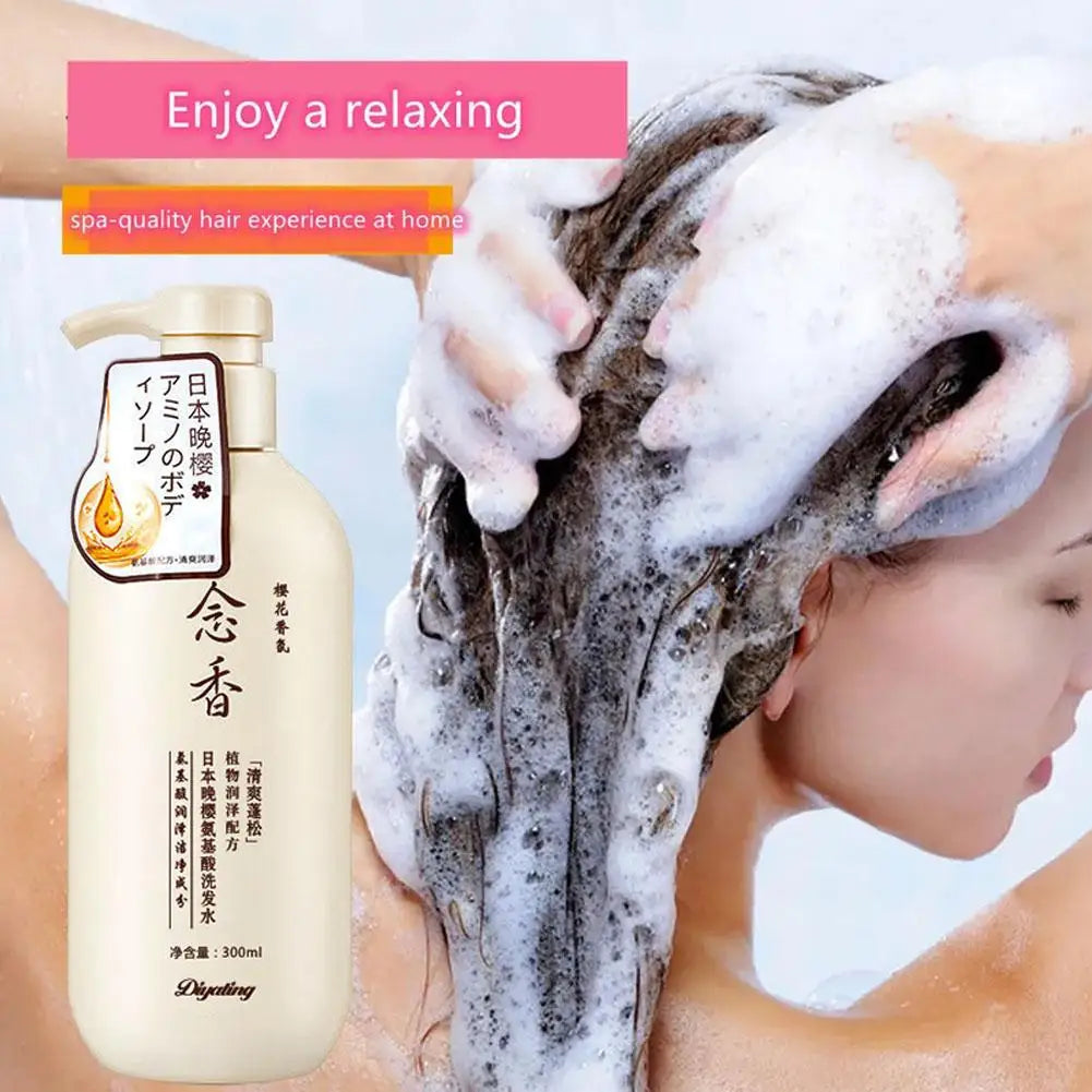 300ml Amino acid fragrant Japanese evening shampoo hair conditioner conditioner and Se hair shampoo bath lotion sham I6H9