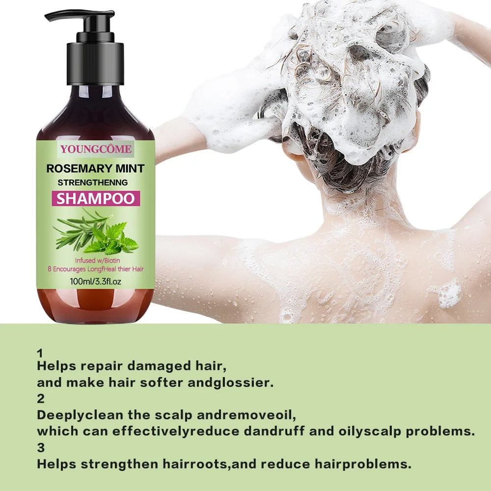 YOUNGCOME ROSEMARY MINT STRENGTHENNG SHAMPOO - Shemen Beauty