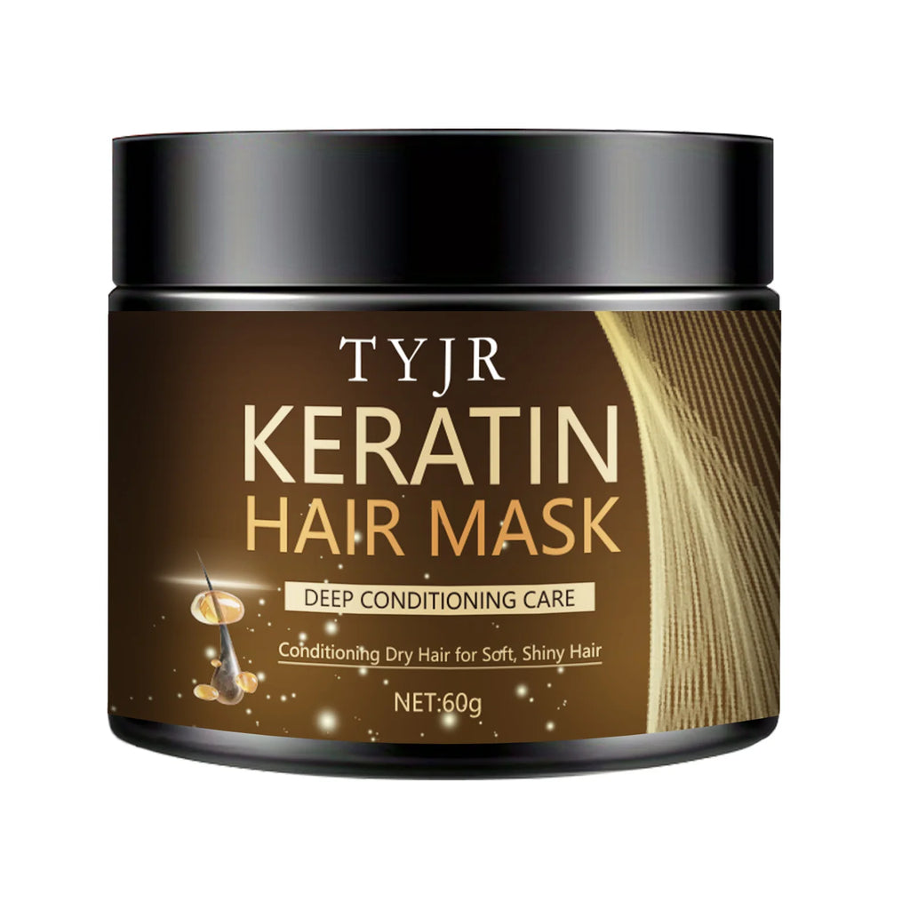Keratin Magic Hair Mask Protein Straightening Repair Dry Frizzy Damaged Hair Milk Professional Smooth Shiny Deep Moisturizing Care 60G/30G - Shemen Beauty