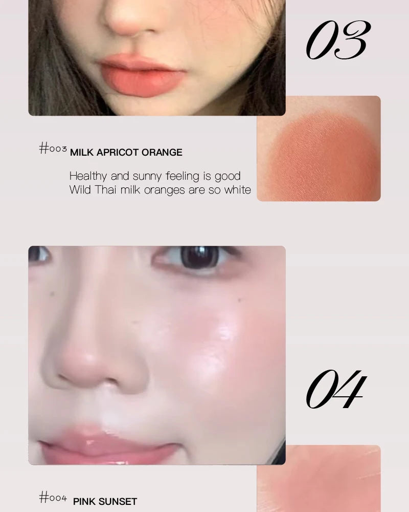 HERORANGE Liquid Blush Natural Complexion-enhancing Low-saturation Matte Multi-purpose Blush Liquid - Shemen Beauty