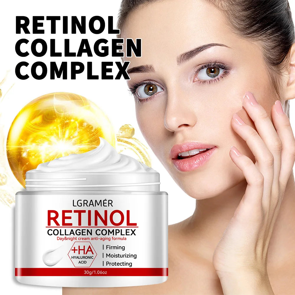 Retinol Lifting Firming Cream Collagen Smooth wrinkles Face Cream For Moisturizer Whitening Brighten Skin Products - Shemen Beauty