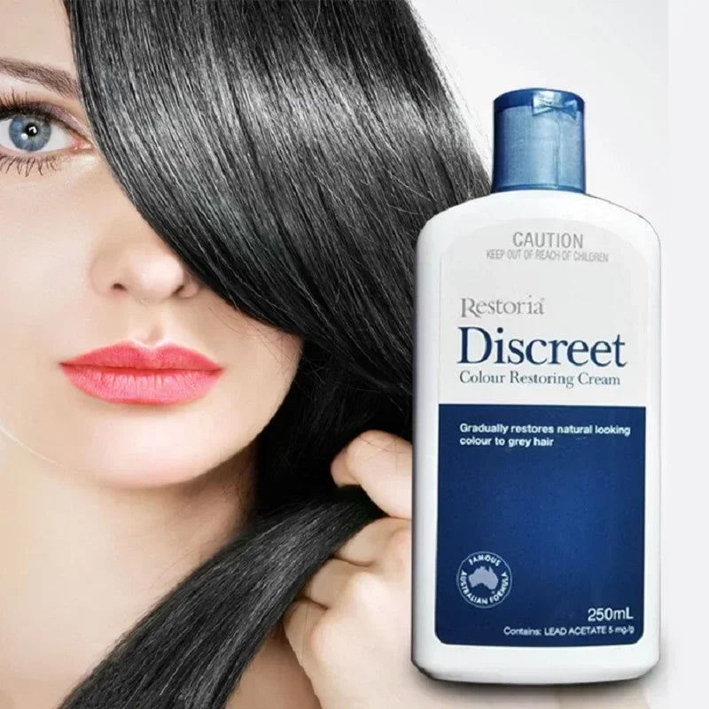 250ml Restoria Discreet Colour Restoring Cream,Grey Hair Treatment Reduce Grey Hair Care - Suitable for Men Women Shampoo