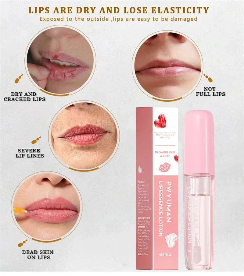 Lasting Lip Plumping Oil Instant Plumping Essential Oil Increase Lip Elasticity Lighten Lip Lines Repair Lip Lines Sexy Lips - Shemen Beauty