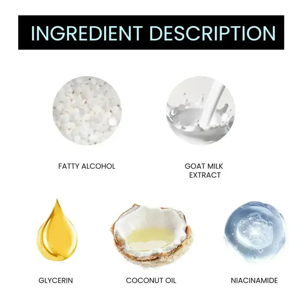 500ml Goat Milk Niacinamide Shower GelClean Body Wash Body Exfoliator Skin Lightening Moisturizing Melanin Control