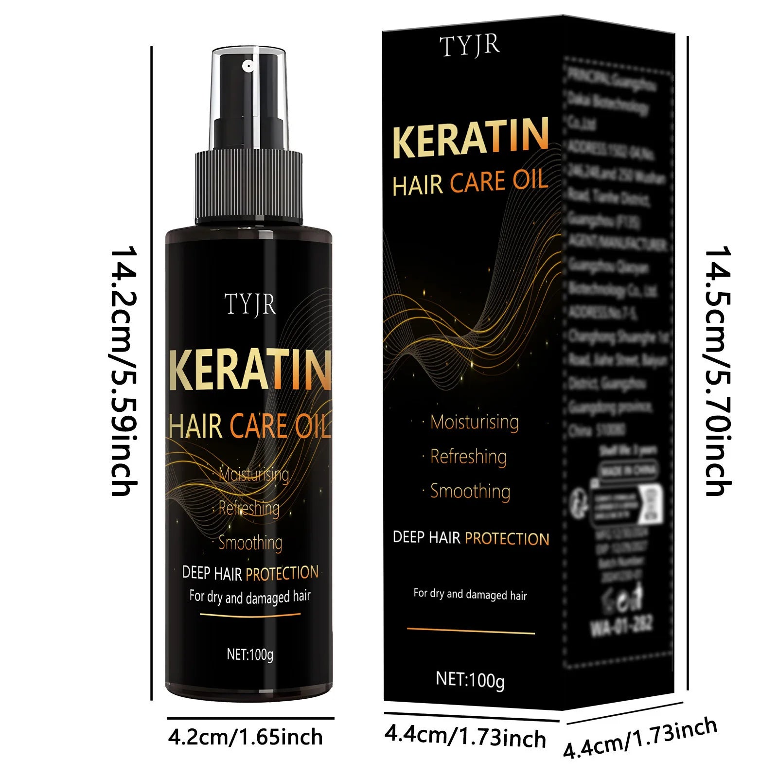 Keratin Hair Care Essence Spray, Gentle Moisturizing, Non-Irritating, Softening and Thicking of Hair, Daily Care, Home Essentials, Holiday Fashion Products - Shemen Beauty
