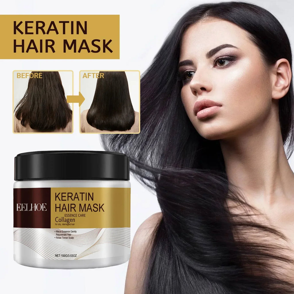 Hair Membrane Natural Repair Hair Mask Prevent Dryness Split Ends Repair Damage Frizz Tangles Soft Smooth Hair Care Products - Shemen Beauty