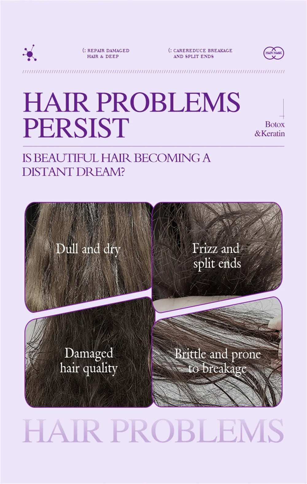 Magical Keratin Hair Mask 5 Seconds Repair Damaged Frizzy Hair Soft Smooth Shiny Nutrition Deep Moisturize Nourishing Hair Care - Shemen Beauty