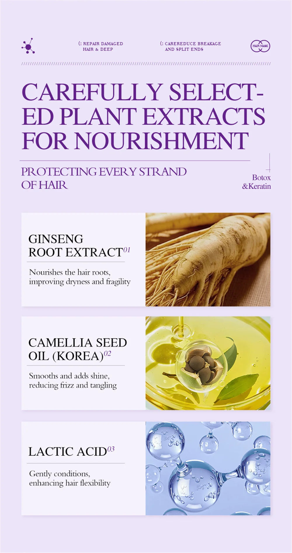 Magical Keratin Hair Mask 5 Seconds Repair Damaged Frizzy Hair Soft Smooth Shiny Nutrition Deep Moisturize Nourishing Hair Care - Shemen Beauty