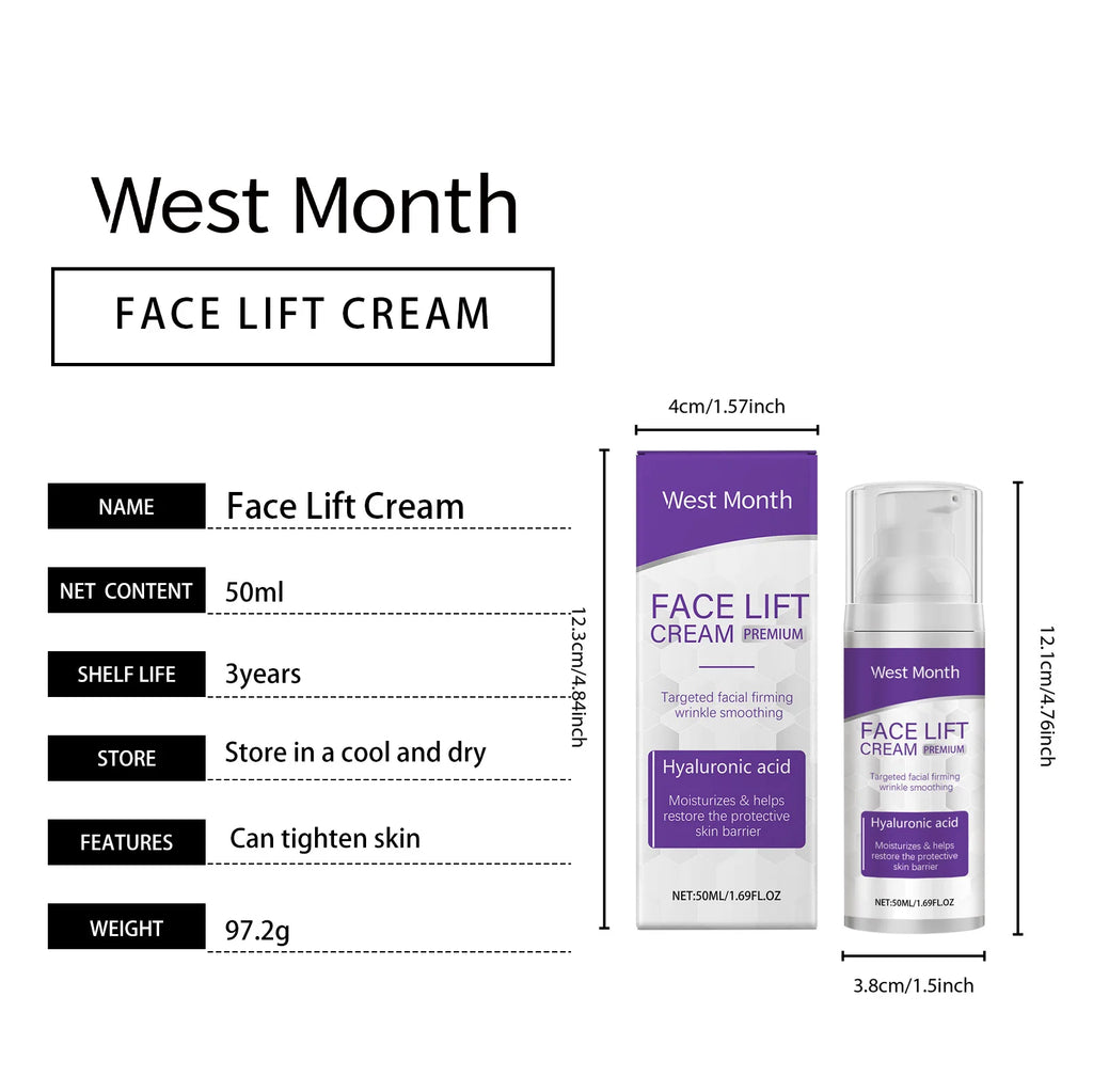Face Lift Cream Restore Skin Elasticity Protect Skin Barrier Deeply Moisturize Nourish Deep Moisturizing Even Out Skin Tone 50ml - Shemen Beauty