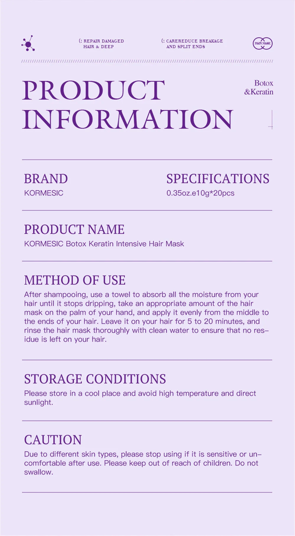 Magical Keratin Hair Mask 5 Seconds Repair Damaged Frizzy Hair Soft Smooth Shiny Nutrition Deep Moisturize Nourishing Hair Care - Shemen Beauty