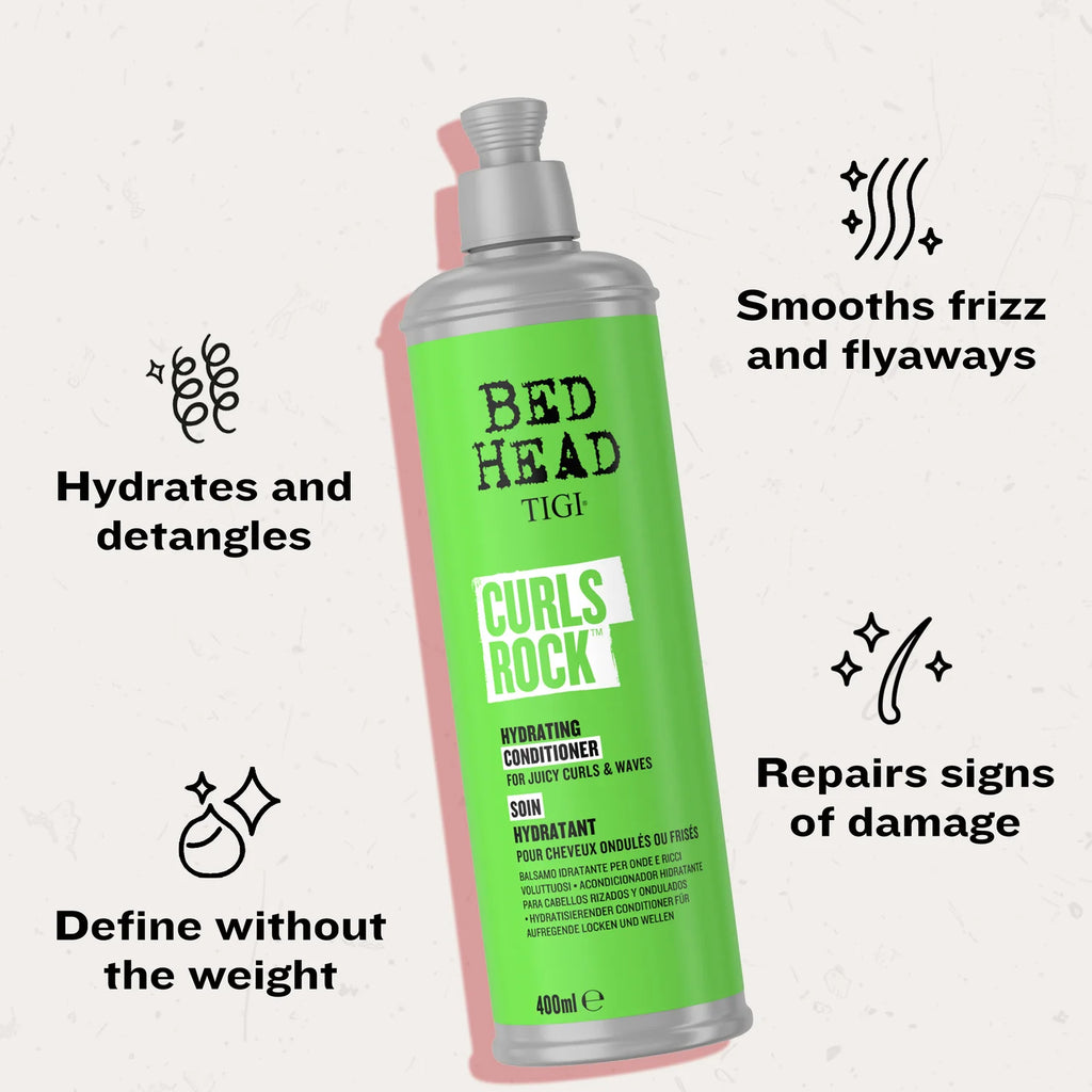 Bed Head Curls Rock Hydrating Conditioner for Juicy Curls and Waves