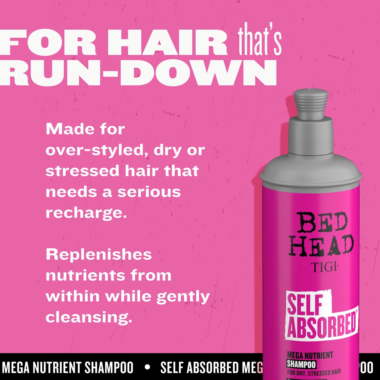 Bed Head Self Absorbed™ Nourishing Shampoo for dry, stressed hair
