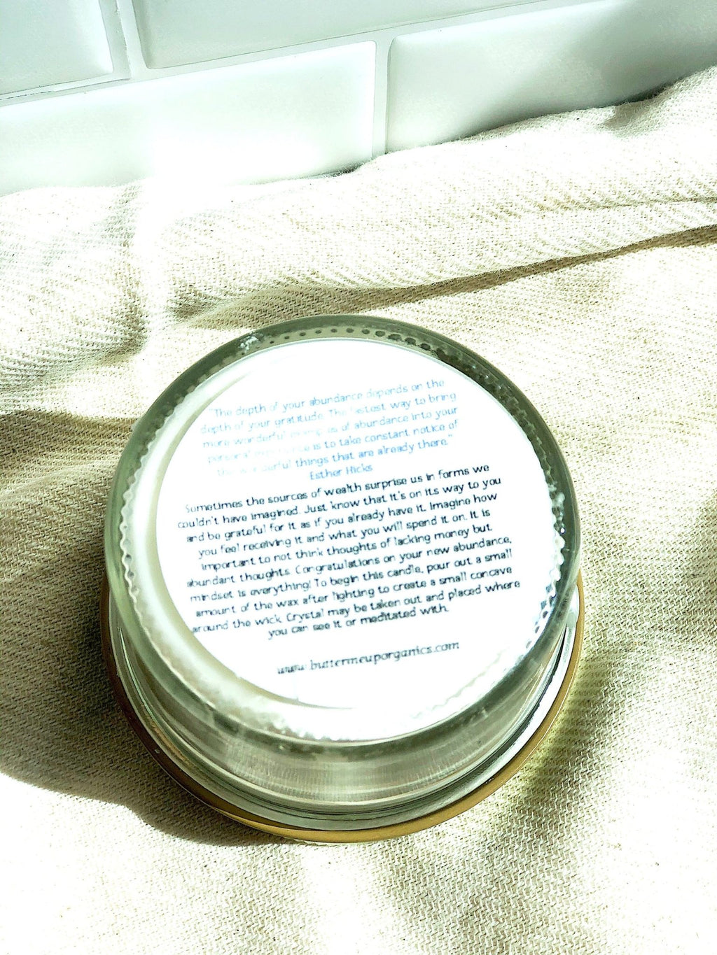 Abundance Candle / Ritual Candle / Intention Candle / Hand Poured - Shemen Beauty