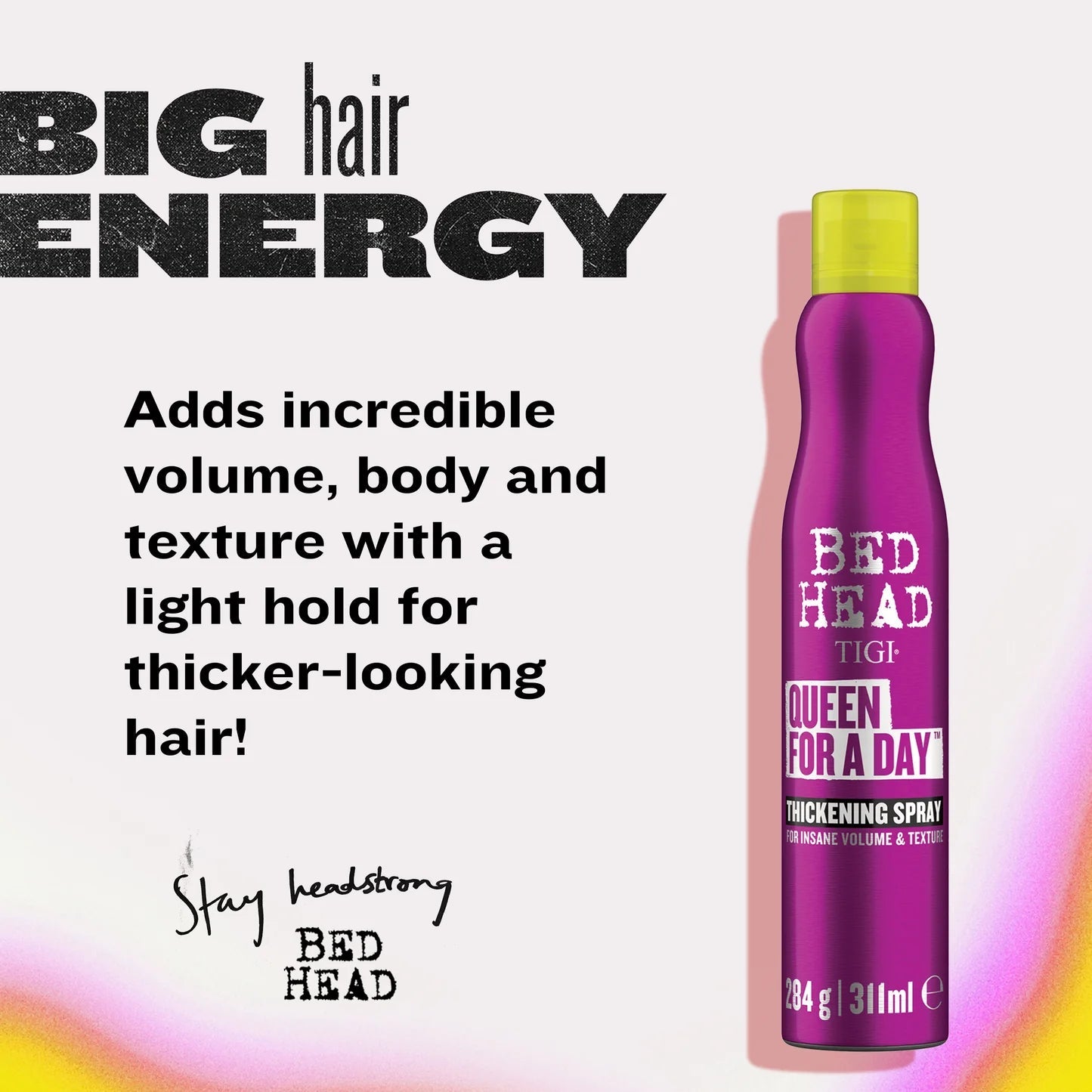 Bed Head Queen For A Day™ Thickening Spray for Fine Hair - Shemen Beauty
