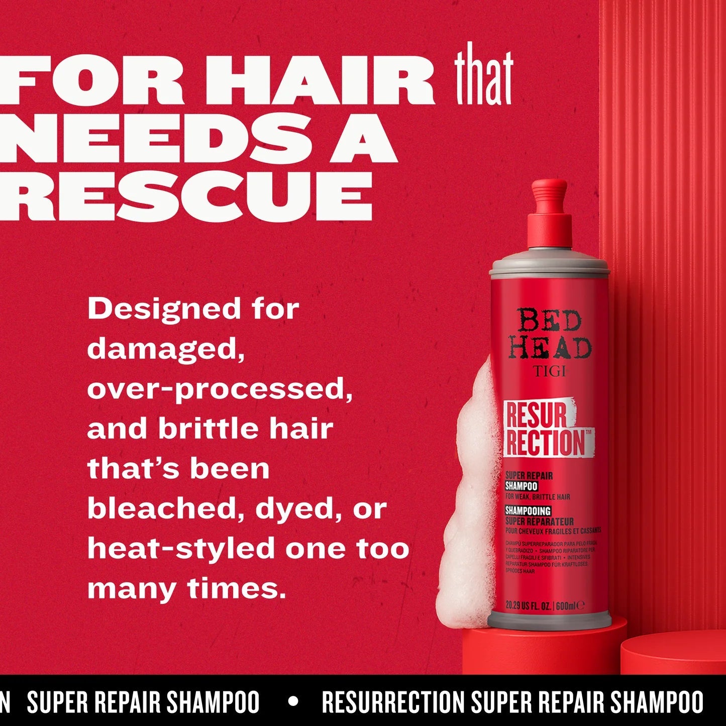 Bed Head Resurrection™ Repair Shampoo for Damaged Hair - Shemen Beauty