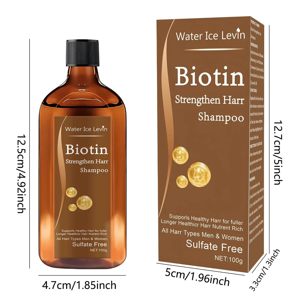 Biotin hair Growth shampoo anti - hair loss treatment for men and women rapid thickening and re - oil beauty health - Shemen Beauty