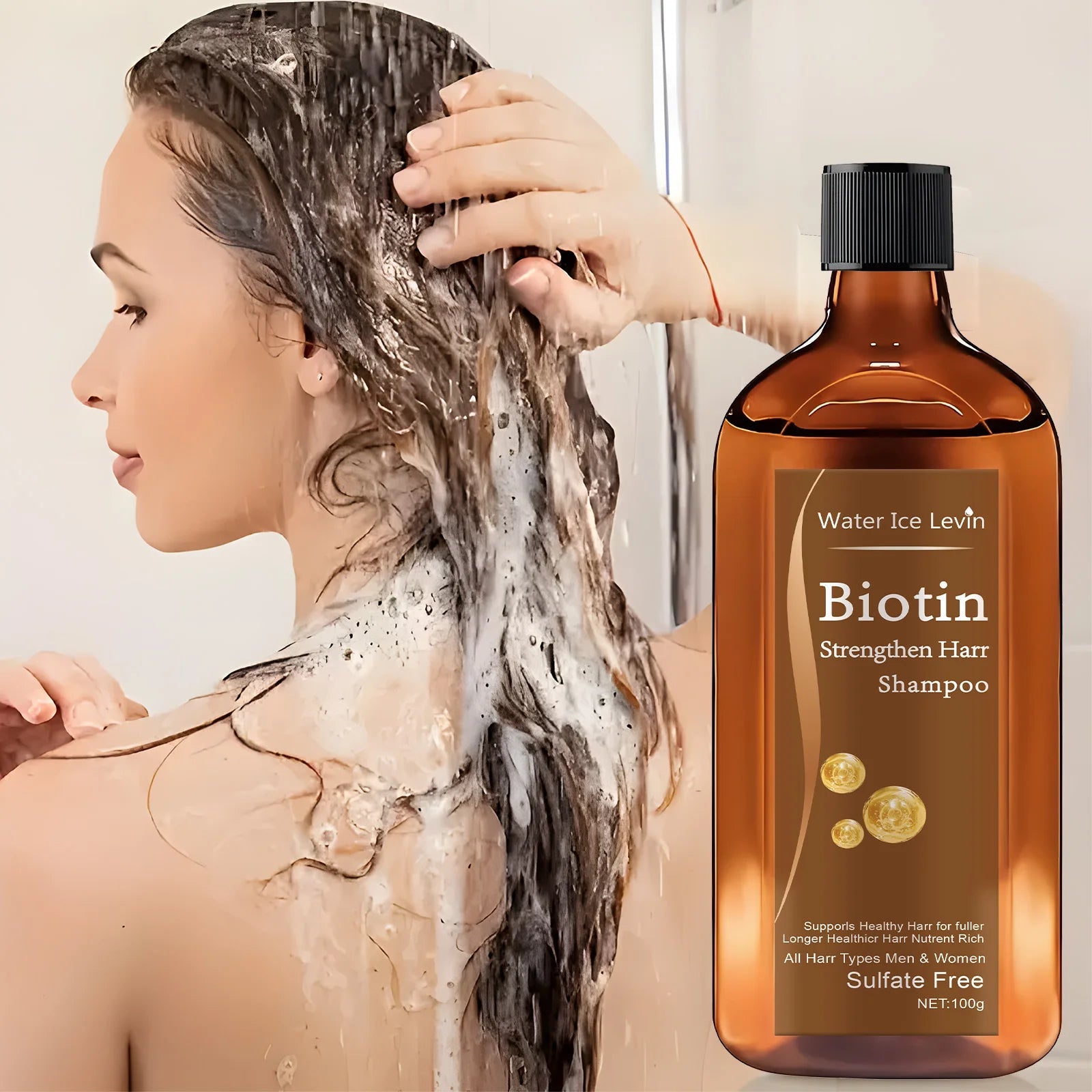 Biotin hair Growth shampoo anti - hair loss treatment for men and women rapid thickening and re - oil beauty health - Shemen Beauty