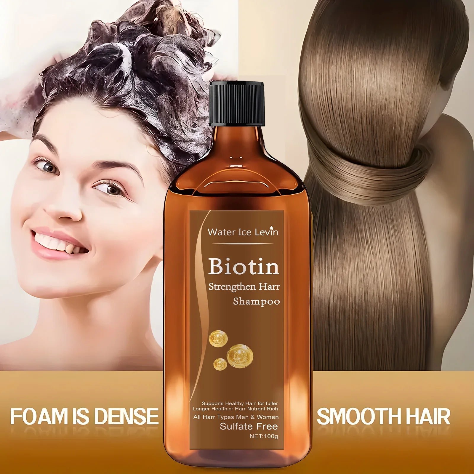 Biotin hair Growth shampoo anti - hair loss treatment for men and women rapid thickening and re - oil beauty health - Shemen Beauty