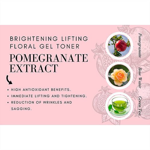 Brightening Lifting Floral Gel Toner - Shemen Beauty