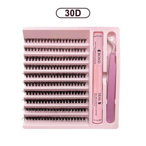 DIY Lashes Extension Kit Lash Bond and Seal Remover Eyelashes 200 PCS - Shemen Beauty