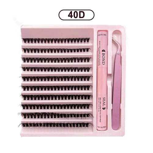 DIY Lashes Extension Kit Lash Bond and Seal Remover Eyelashes 200 PCS - Shemen Beauty