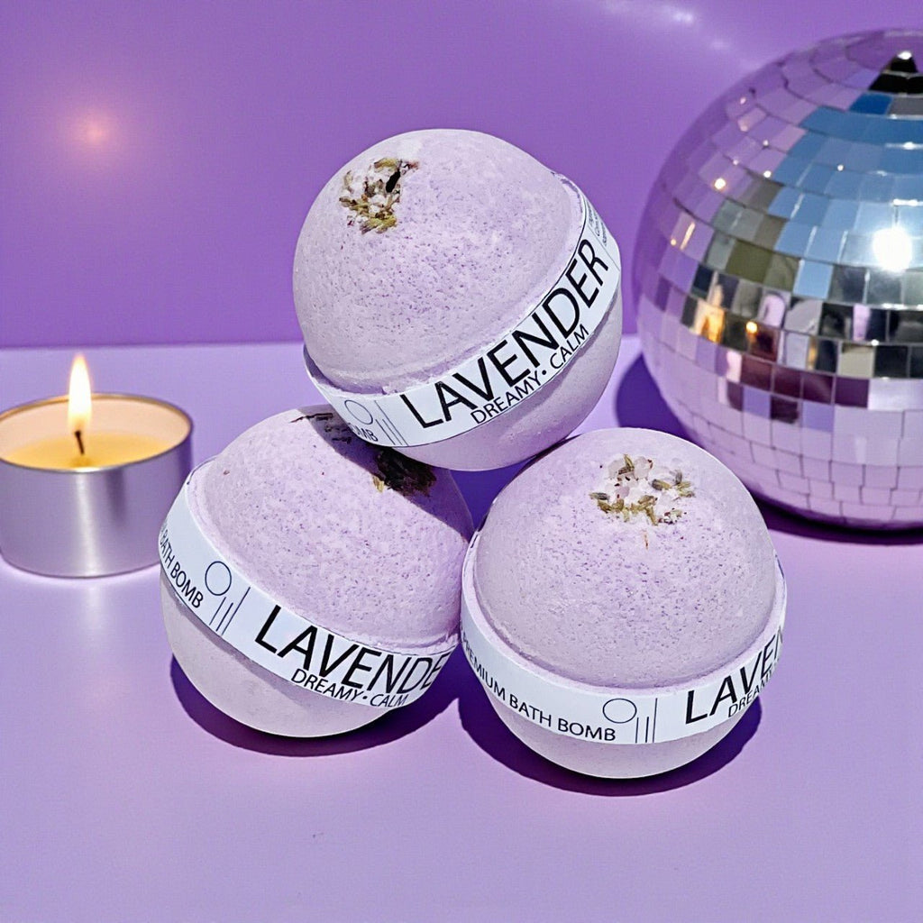Dreamy and Calm Lavender Large Bath Bomb - 8oz - Shemen Beauty