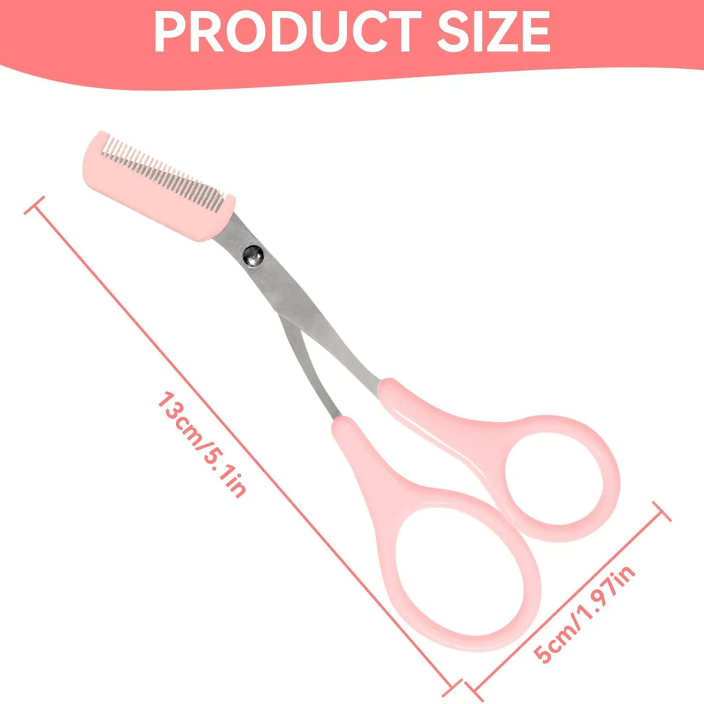 Eyebrow Trimmer, Stainless Steel Eyebrow Scissors With Comb, Eyebrow - Shemen Beauty