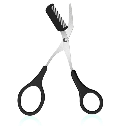 Eyebrow Trimmer, Stainless Steel Eyebrow Scissors With Comb, Eyebrow - Shemen Beauty