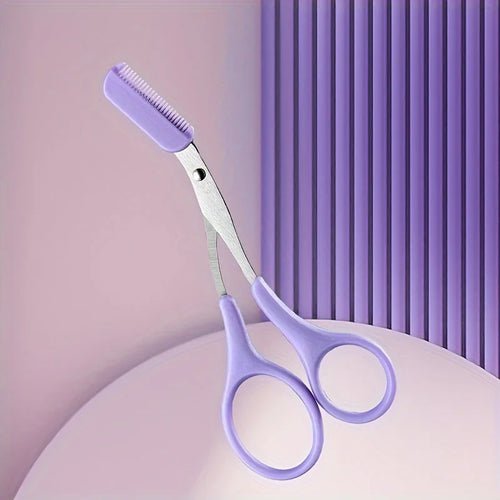 Eyebrow Trimmer, Stainless Steel Eyebrow Scissors With Comb, Eyebrow - Shemen Beauty
