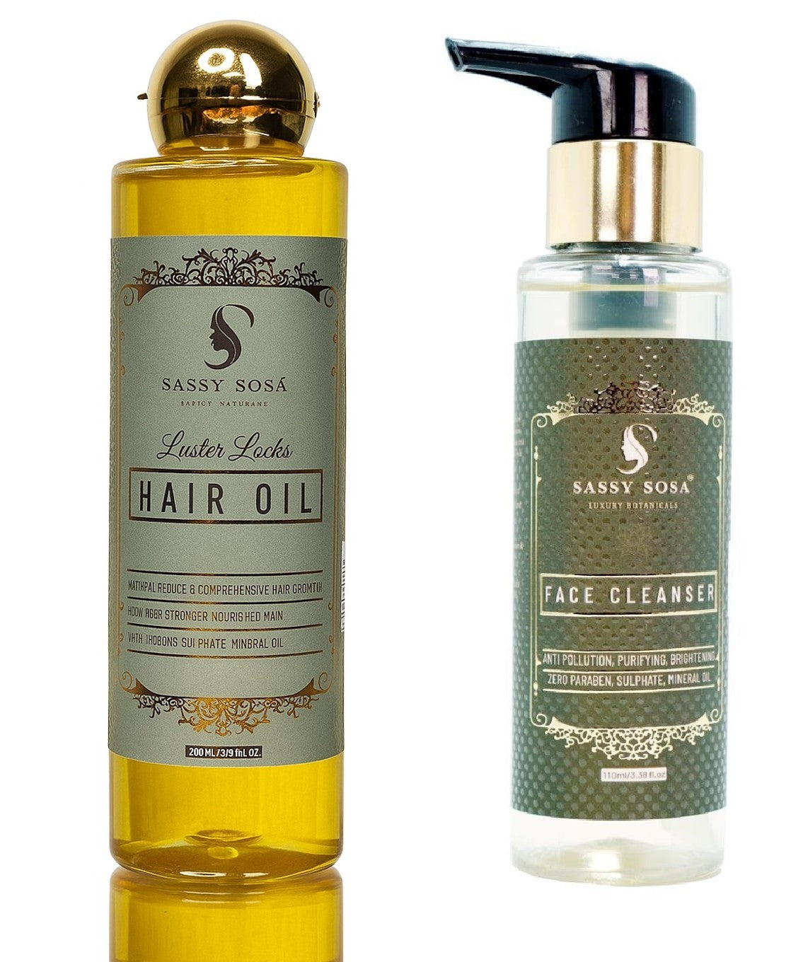 Combo of  Luster Locks Hair Oil & Anti-Pollution Face Cleanser