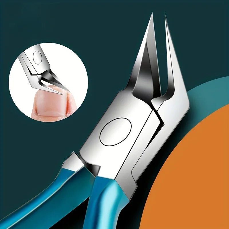 Green Stainless Steel Dead Skin Scissors Bevel Nail Spring Manicure - Shemen Beauty