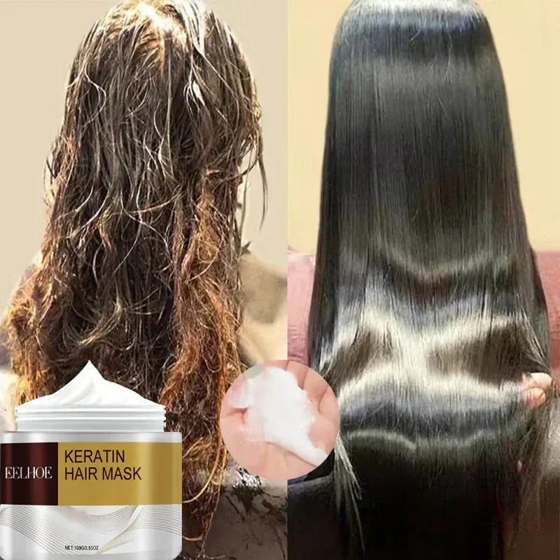 Hair Membrane Natural Repair Hair Mask Prevent Dryness Split Ends Repair Damage Frizz Tangles Soft Smooth Hair Care Products - Shemen Beauty
