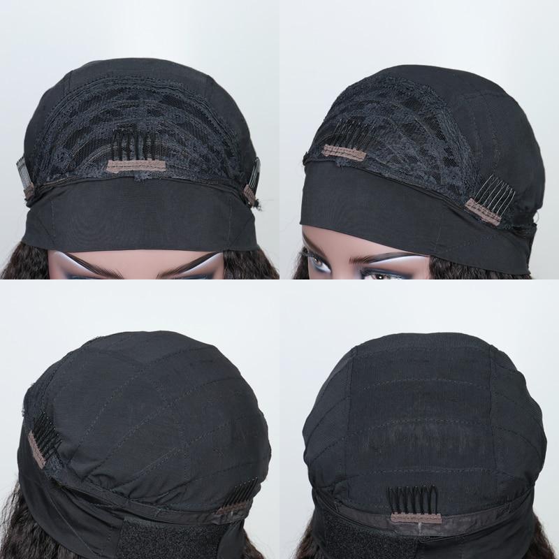 Headband Wig Jerry Curl Human Hair Scarf Wig No GLUE Easy Wear - Shemen Beauty