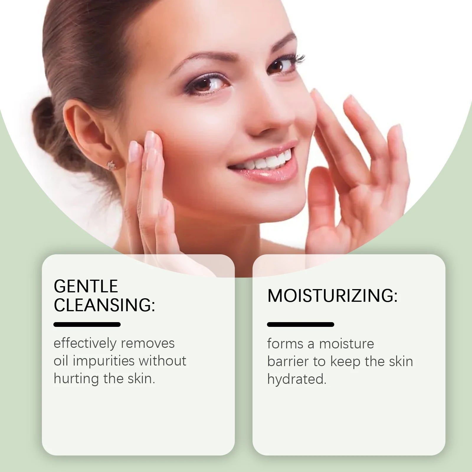 Hyaluronic Acid Face Cleanser Gel for Sensitive Skin Deep Pore Cleansing Makeup Remover Moisturizing Non Drying Formula 100ml - Shemen Beauty