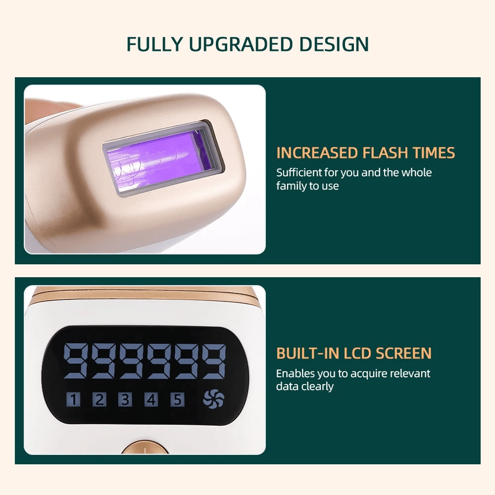 IPL Laser Epilator Painless 999999 Flashes Hair Removal Hair Remover - Shemen Beauty