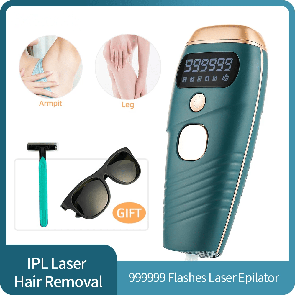 IPL Laser Epilator Painless 999999 Flashes Hair Removal Hair Remover - Shemen Beauty