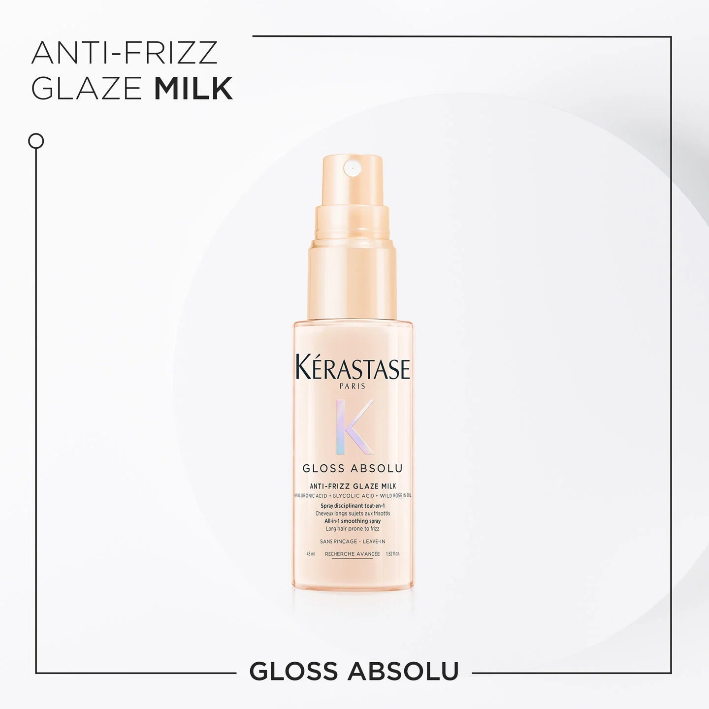 Kérastase Gloss Absolu Glaze Milk Anti-Frizz Heat Protecting Spray