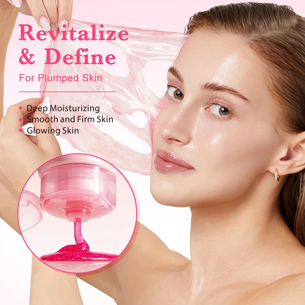 KOEC PDRN Caffeine Overnight Wrapping Peel Off Collagen Facial Mask, Firming & Hydration, for Refined, Glass Skin, Glowing Skin - Shemen Beauty