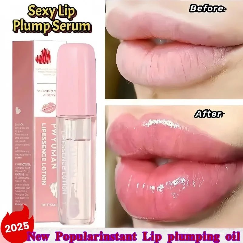 Lasting Lip Plumping Oil Instant Plumping Essential Oil Increase Lip Elasticity Lighten Lip Lines Repair Lip Lines Sexy Lips - Shemen Beauty