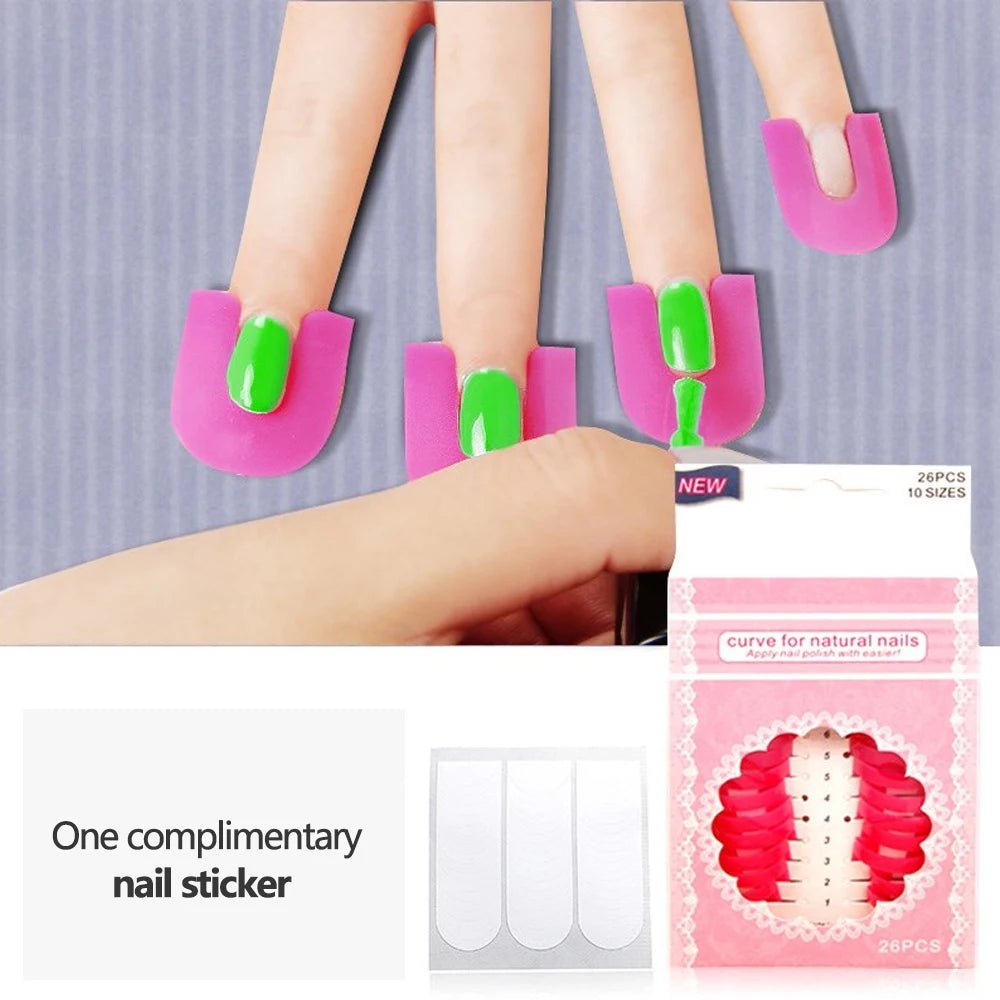 LINMANDA 26Pcs Nail Polish Protector for Fingers Nail Polish Guard - Shemen Beauty