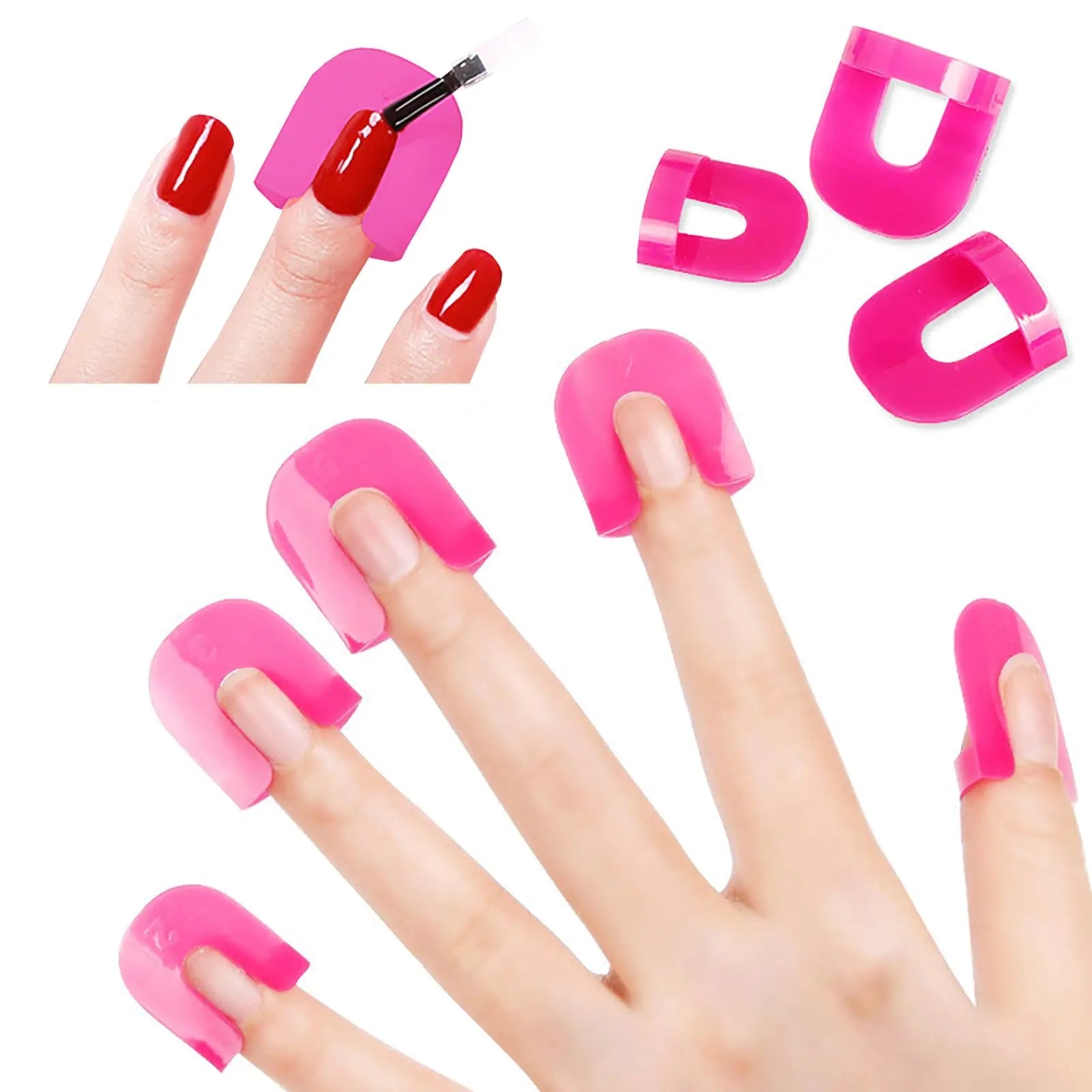 LINMANDA 26Pcs Nail Polish Protector for Fingers Nail Polish Guard - Shemen Beauty
