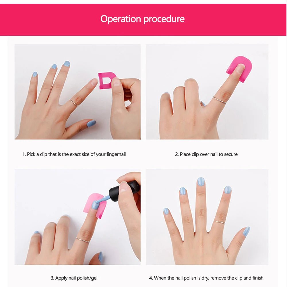 LINMANDA 26Pcs Nail Polish Protector for Fingers Nail Polish Guard - Shemen Beauty