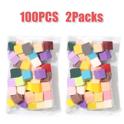 LINMANDA 50Pcs Soft Nail Sponges for Nail Art Sponges With Grabbing - Shemen Beauty