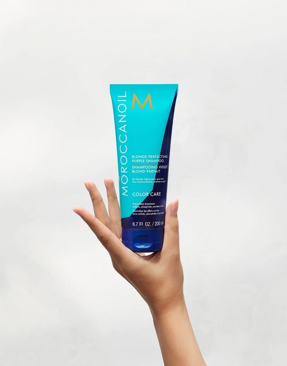 Moroccanoil Blonde Perfecting Purple Shampoo - Shemen Beauty