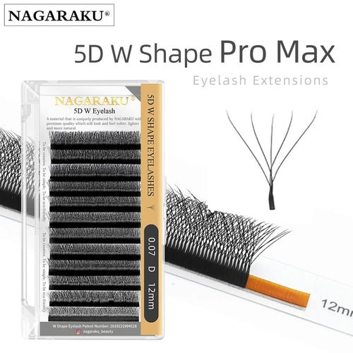 NAGARAKU 5D W Shape Big Bundle Eyelash Extension Mega Volume Premade - Shemen Beauty