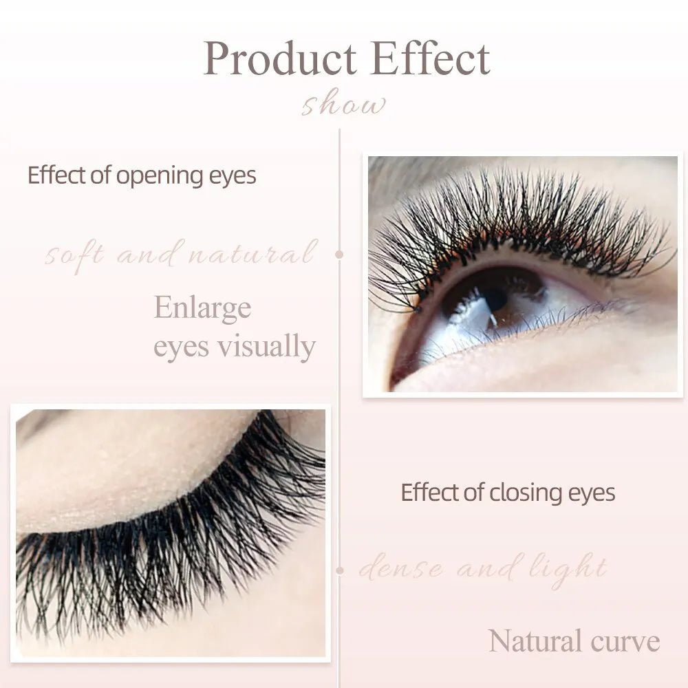 NAGARAKU Double Tips 3D W Eyelashe Extensions Automatic Flowering - Shemen Beauty