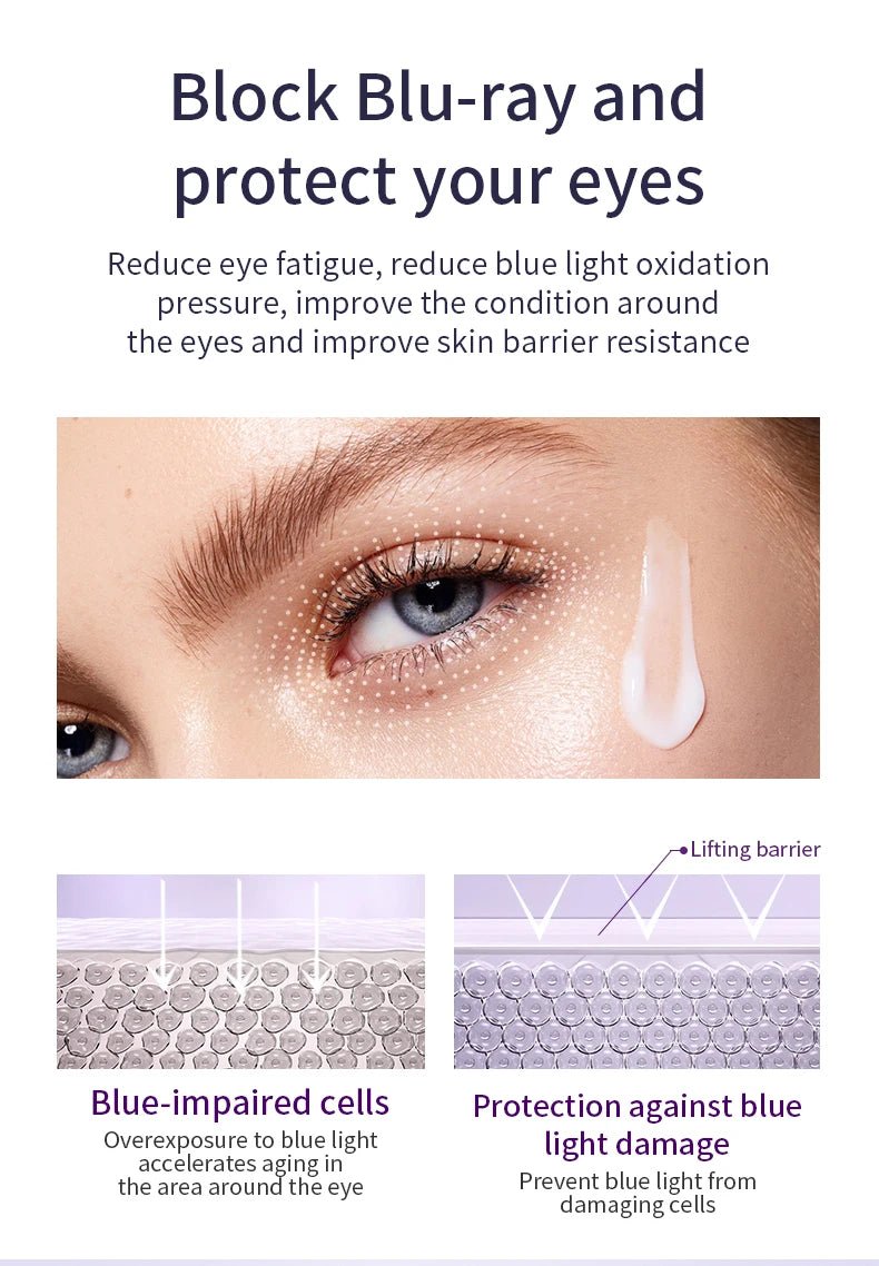 O'CHEAL Anti Wrinkle Anti Dark Circle Eye Cream Roller Massager Moisturizing Eye Bags Anti Aging Hyaluronic Acid Eye Skin Care - Shemen Beauty